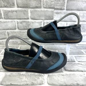 Keen Mary Jane Women’s Size 7.5 Blue Leather Hiking Comfort Flats Rubber Soles